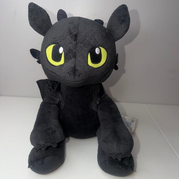 Build A Bear Workshop Other - Build A Bear Toothless How To Train Your Dragon Plush Stuffed Animal Black Wings